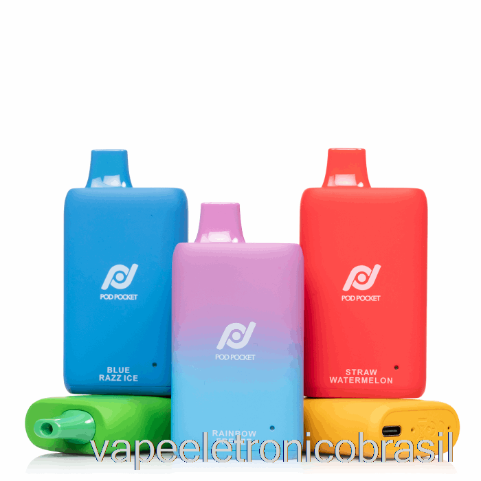 Vape Eletronico Pod Pocket 7500 Joia Descartável Tabaco